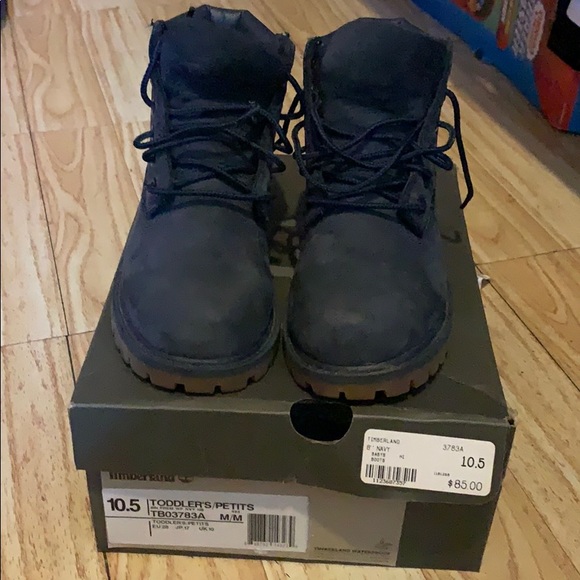 Other - Navy blue timberland boots size 10.5C